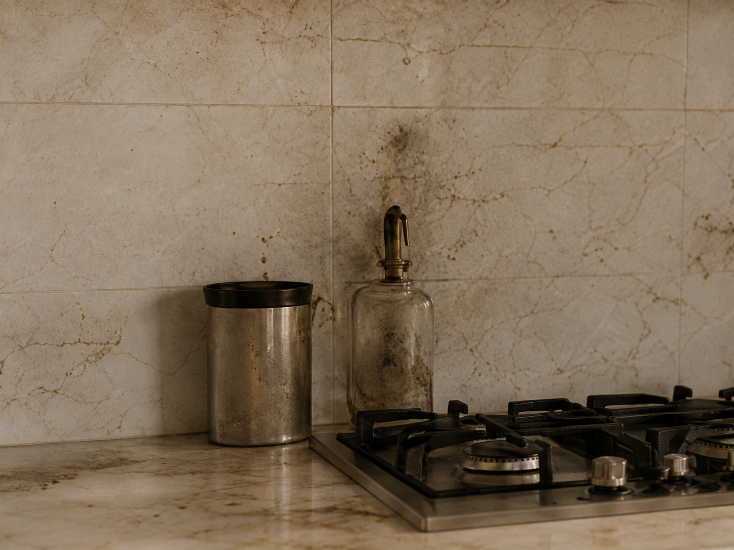 Kitchen before professional cleaning